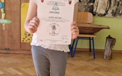 Učenica 2.b razreda, Doris Bačani, osvojila je 2. mjesto na likovnom natječaju Hrvatskog šumarskog instituta