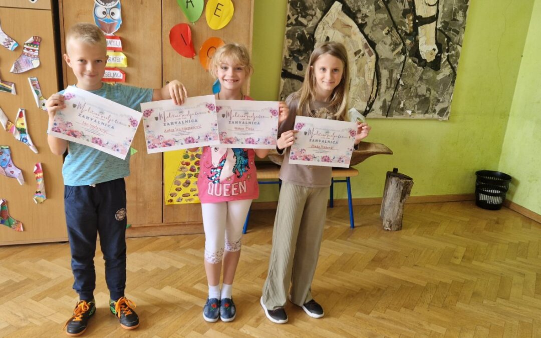 Četvero učenika 2.b razreda sudjelovalo je u likovnom natječaju “Melitino proljeće”