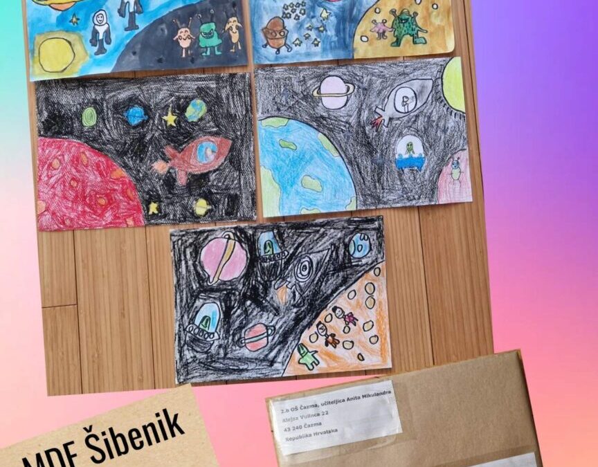 Likovni natječaj Međunarodnog dječjeg festivala u Šibeniku na temu “Moje svemirsko putovanje”