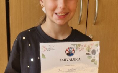 Iva Bačani (2.b) osvojila 1. mjesto na Međunarodnom likovnom natječaju pod nazivom „Priroda govori – slušaj bojama!“