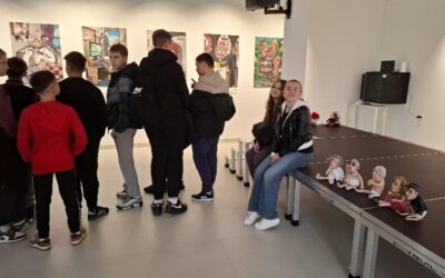 Posjet izložbi karikatura Nika Titanika