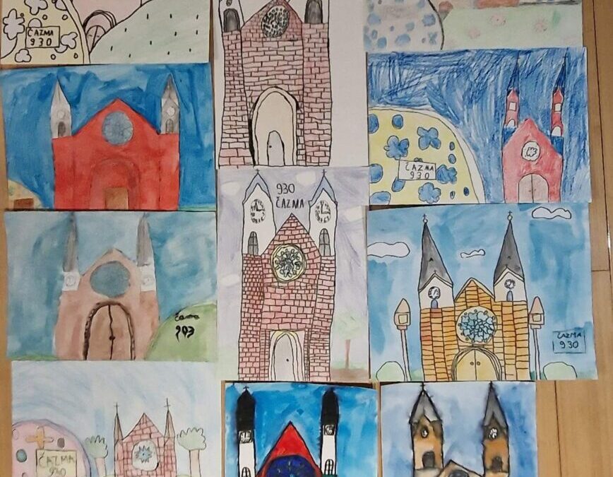 Učenici 3.b razreda sudjelovali su na likovnom natječaju “Crkve našeg grada” 