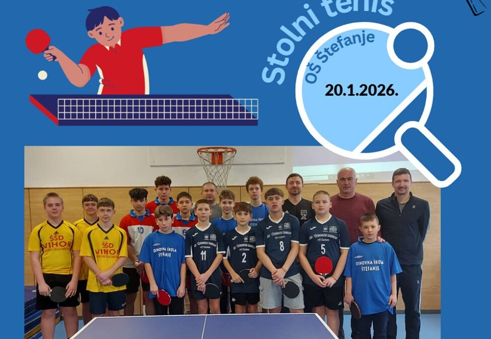 Međuopćinsko natjecanje u stolnom tenisu – dječaci osvojili 1.mjesto