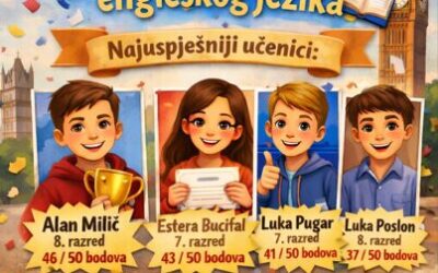 U Osnovnoj školi Čazma održano Natjecanje iz engleskog jezika za 7. i 8. razred