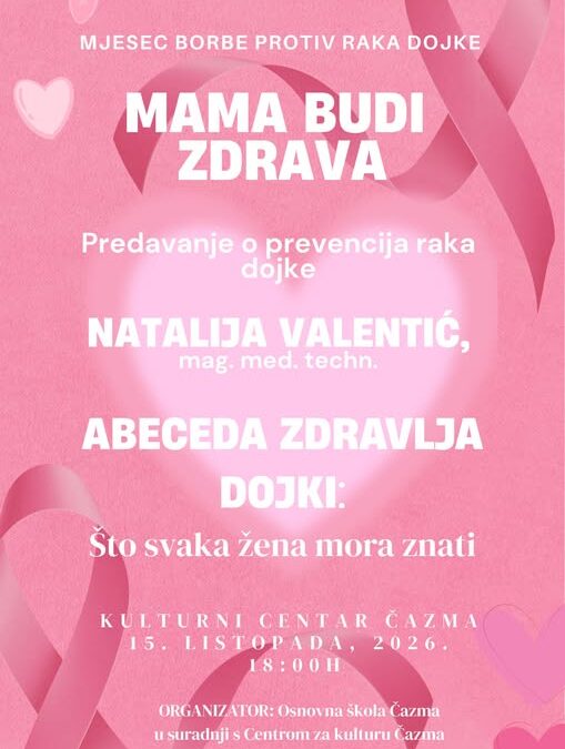 Ružičasti listopad – Zajedno za zdravlja naših mama!